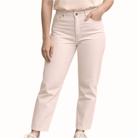 Cambio | Women's "Sharon" Pale Baby Blush Pink Mid Rise Straight Leg - Picture 1 of 15